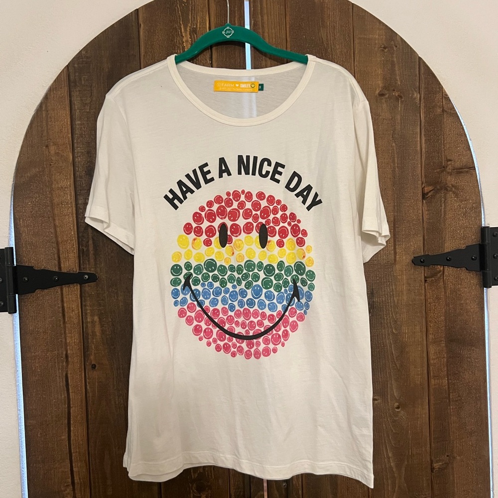 FARM Rio White 'Have a Nice Day' Graphic Tee
